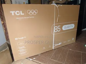 85 Qled TCL Smart Android Digital Flat Screen Flameless.
