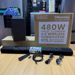 Hisense Hs3100 480w 3.1ch Dolby Audio Soundbar