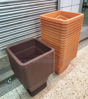 Squared Plastic Flower Pots Plastic Flower Pots