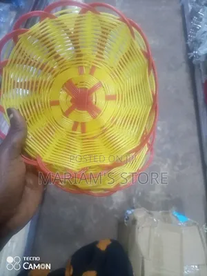 Plastic Woven Baskets, Often Used As Fruit Or Vegetable Trays