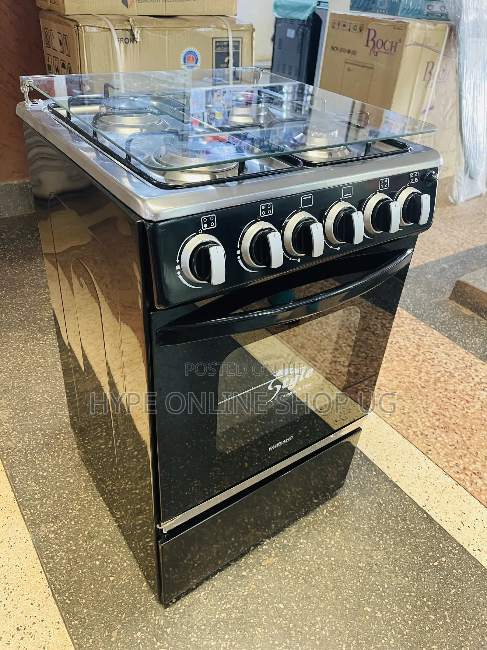 Imported Used Black Full Gas Cooker