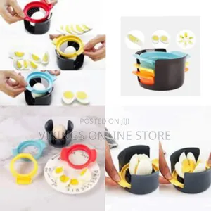 4 In1 Egg Slicer Cutter for Hard Boiled Eggs-Multi-Colour