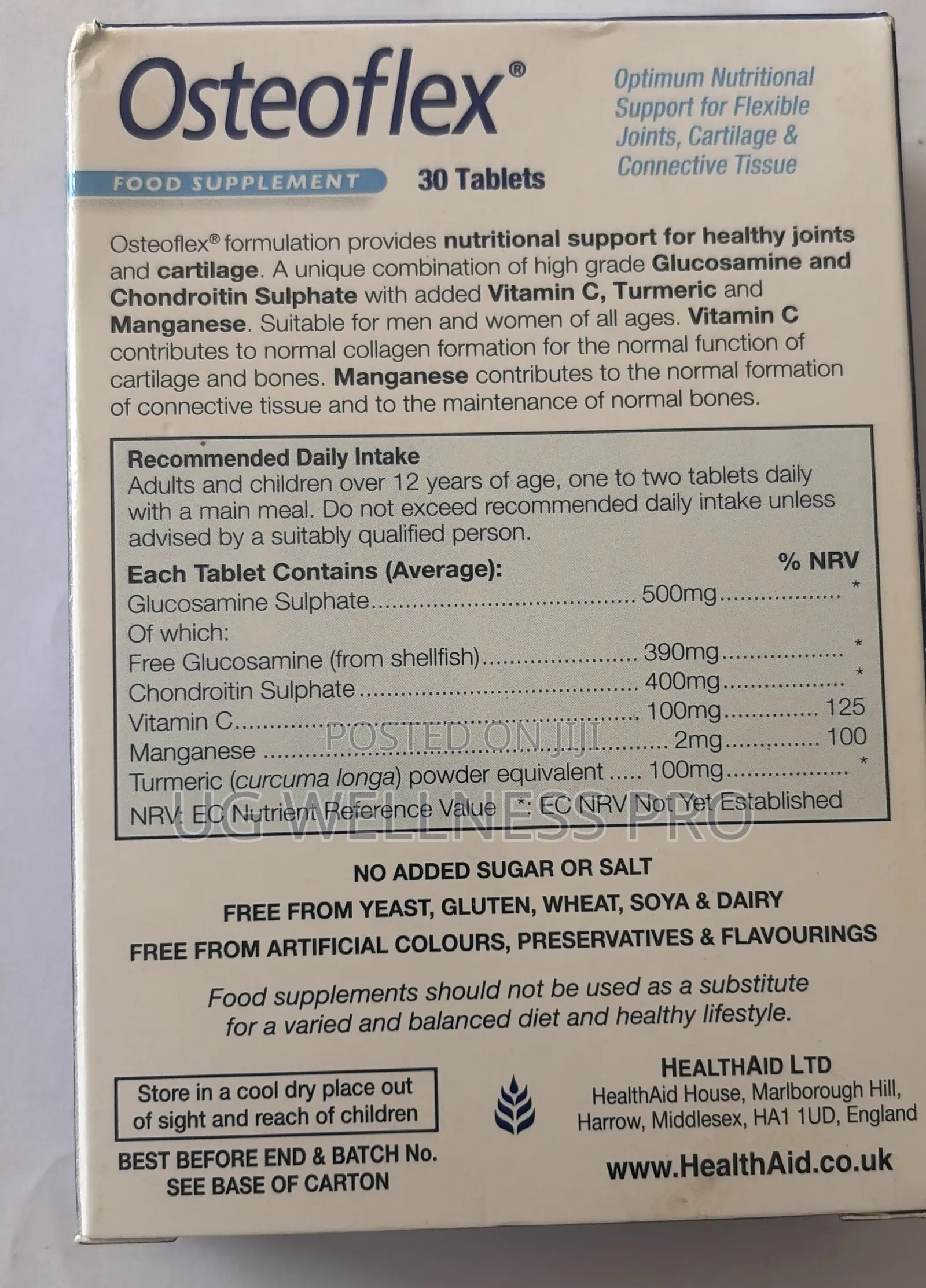 Osteoflex Tablets for Healthy Joints, Cartilage, and Bone Strength 30