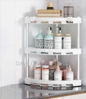 Two-Tier Rotating Kitchen and Pantry Organizer Rack