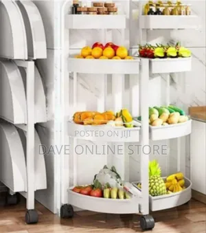 Multi-Tiered Rolling Kitchen Storage Rack