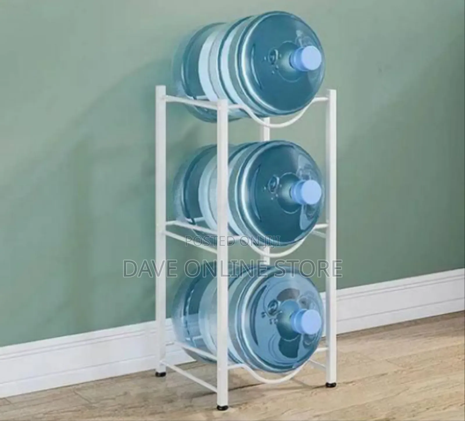 Three-Tier Water Jug Storage Rack
