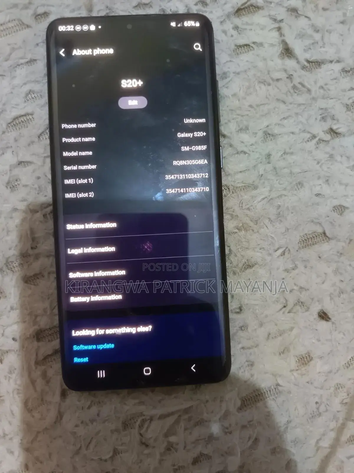 Samsung Galaxy S20+ 128 GB Black