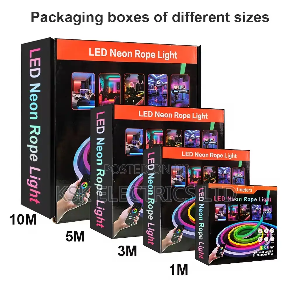 Rgbic Led Neon Light Strips 5v Usb Ip65 Full Kit for Gaming Room