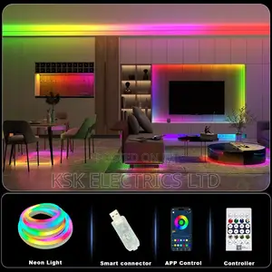 Rgbic Led Neon Light Strips 5v Usb Ip65 Full Kit for Gaming Room
