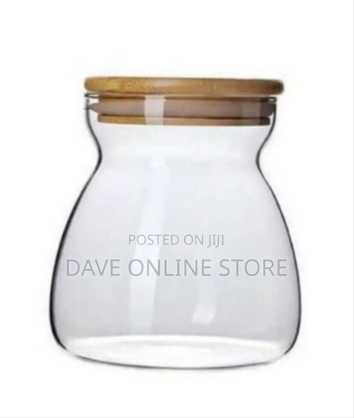 Airtight Glass Storage Jar With Natural Bamboo