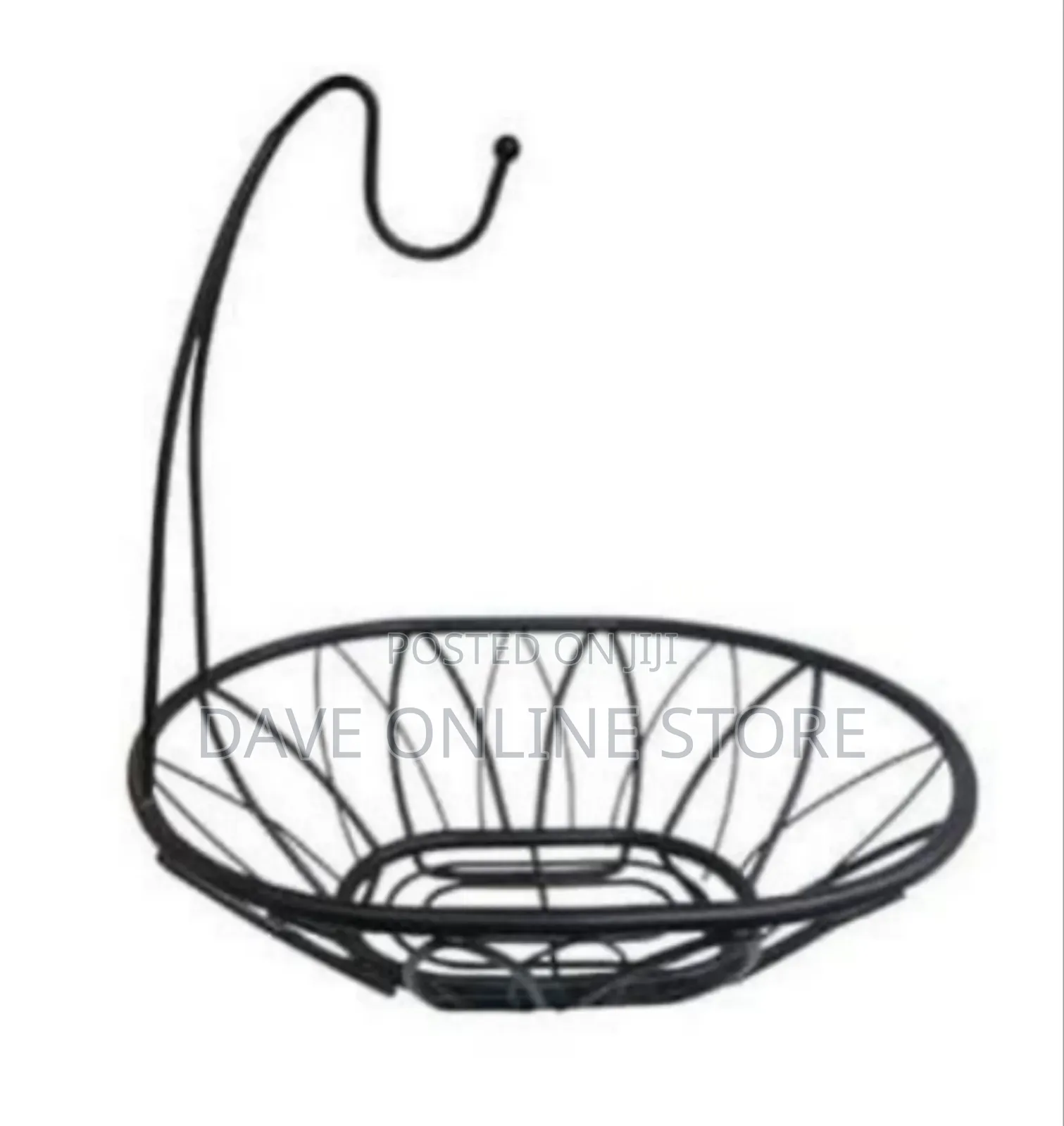 Ecorative Metal Fruit Basket With Banana Hanger