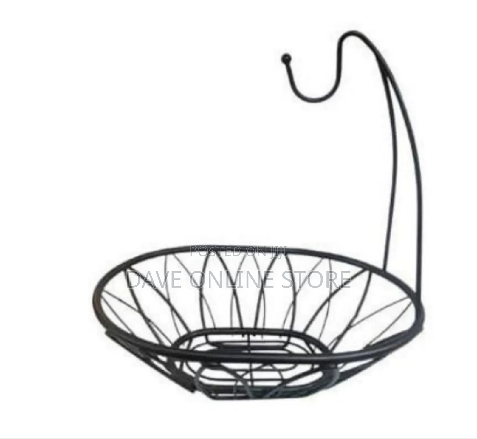 Ecorative Metal Fruit Basket With Banana Hanger