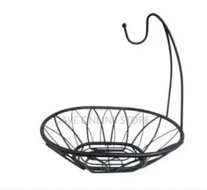 Ecorative Metal Fruit Basket With Banana Hanger