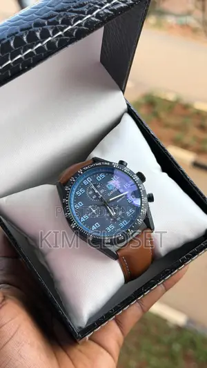 Mens Leather Watch