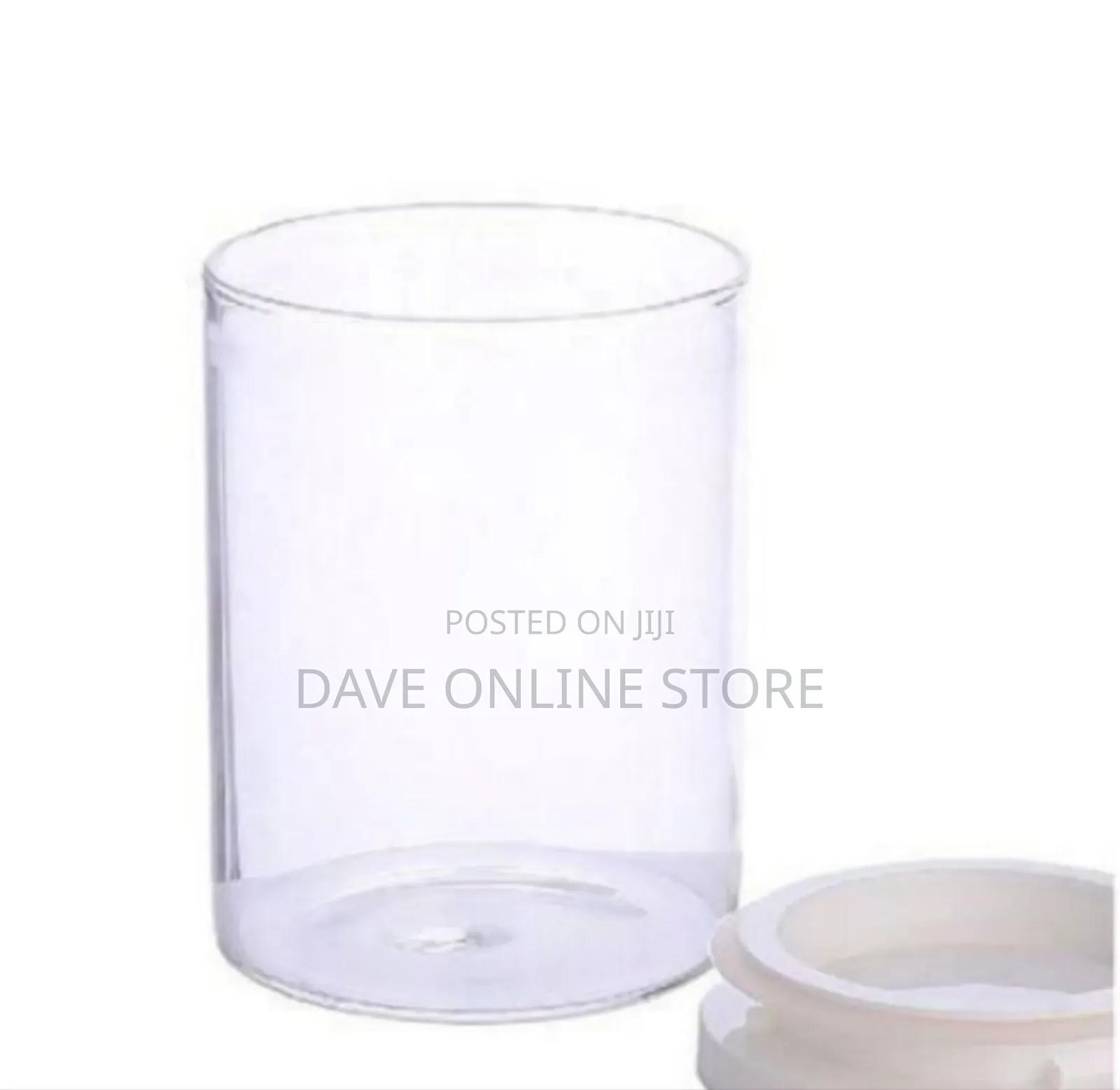 Two Modular Airtight Clear Plastic Food Storage Canisters (620ml)
