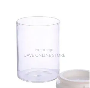 Two Modular Airtight Clear Plastic Food Storage Canisters (620ml)
