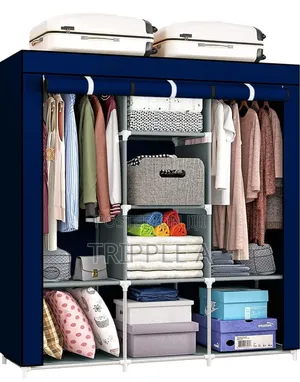 Upgraded Fabric Canvas Portable Wardrobe