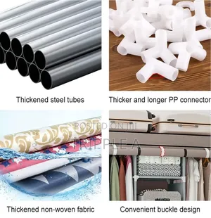 Upgraded Fabric Canvas Portable Wardrobe