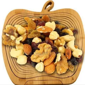 Collapsible Wooden Fruit Basket and Serving Dish