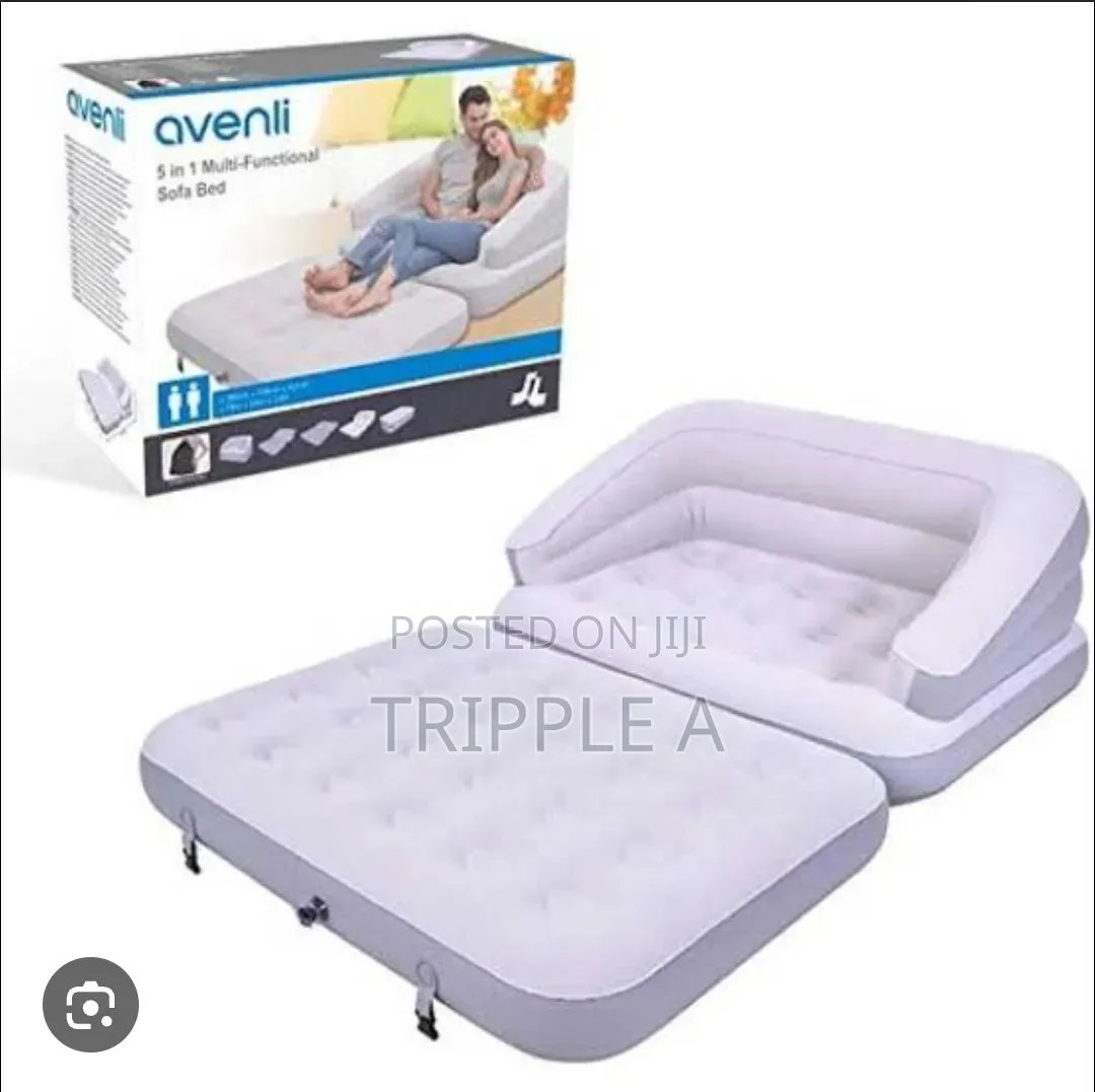 Avenli Inflatable 5 in 1 Flocked Sofa and Bed