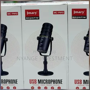 Jmary Mc-Pw12 Usb Desktop Microphone for Podcasting and Live Streaming