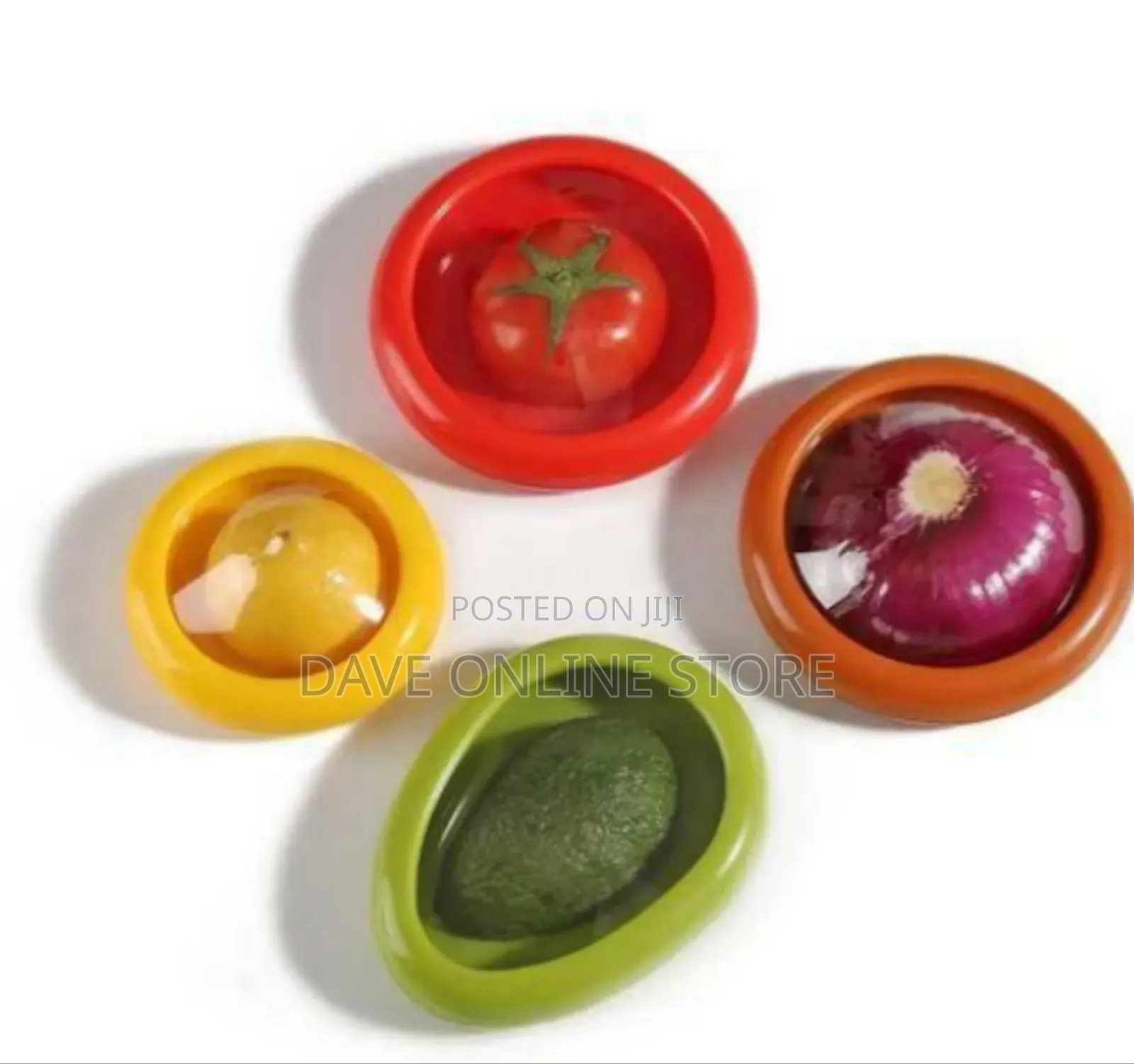 Reusable Silicone Food Savers for Cut Fruits and Vegetables