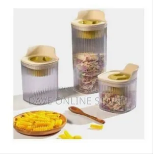 Stylish Fluted Kitchen Storage Containers With Dispensing Lids
