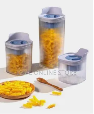 Stylish Fluted Kitchen Storage Containers With Dispensing Lids