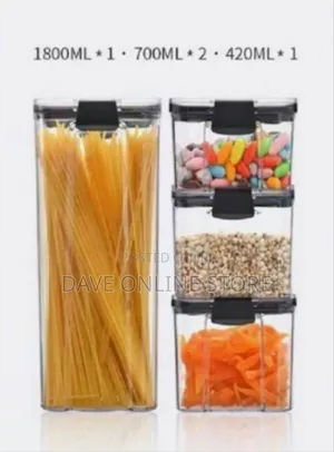 6-Piece Airtight Stackable Food Storage Container Set