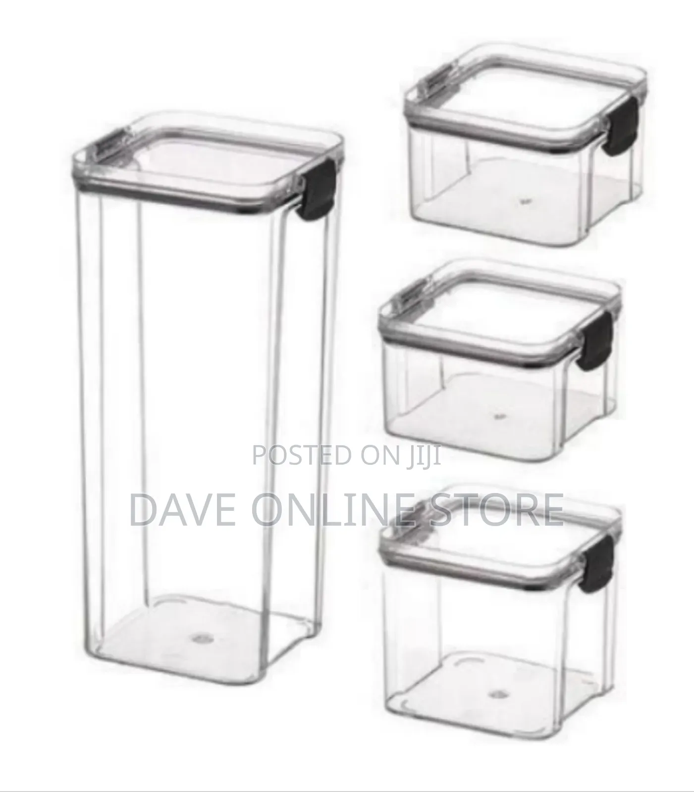 6-Piece Airtight Stackable Food Storage Container Set