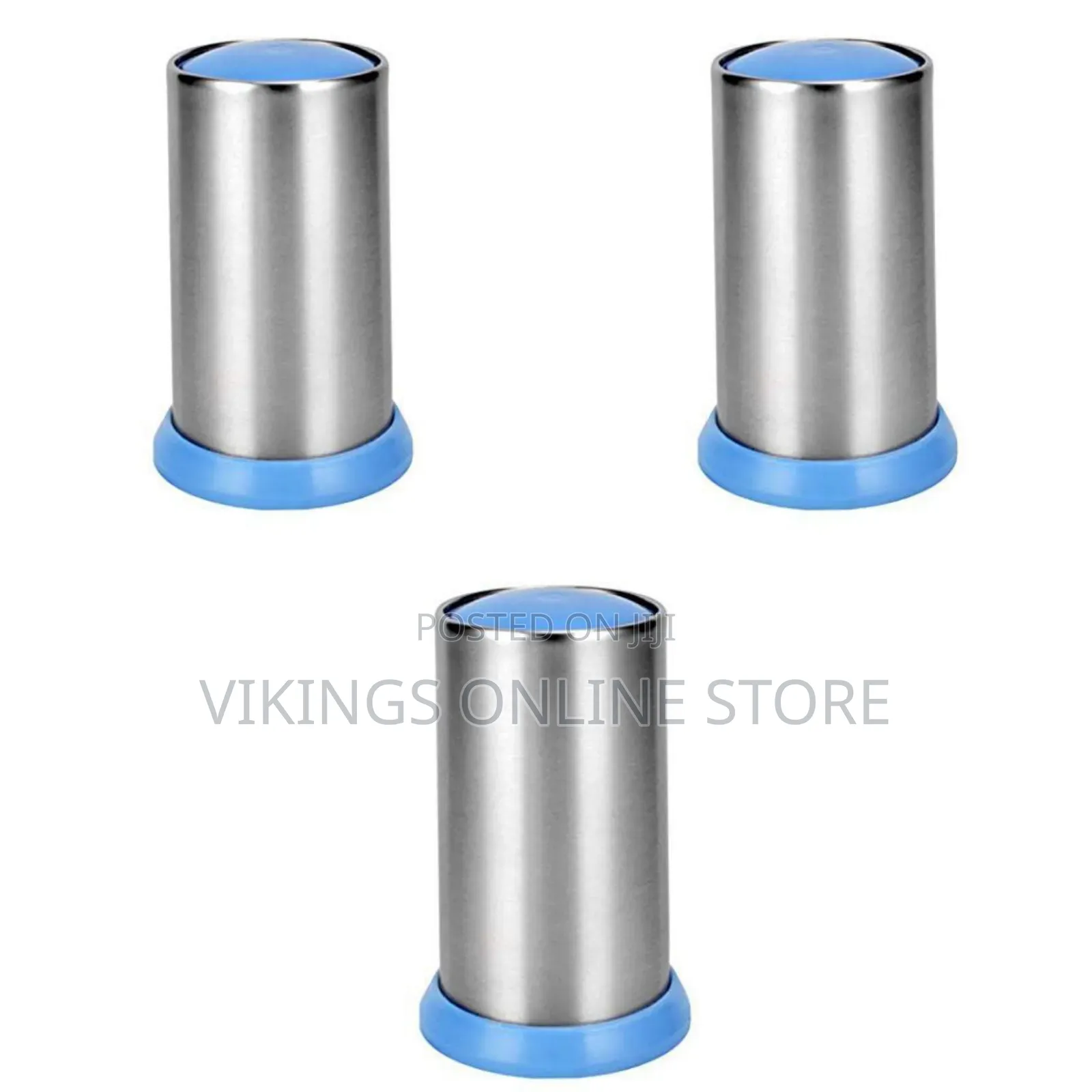 Stainless Steel Toothpick Holder Dispenser - Blue