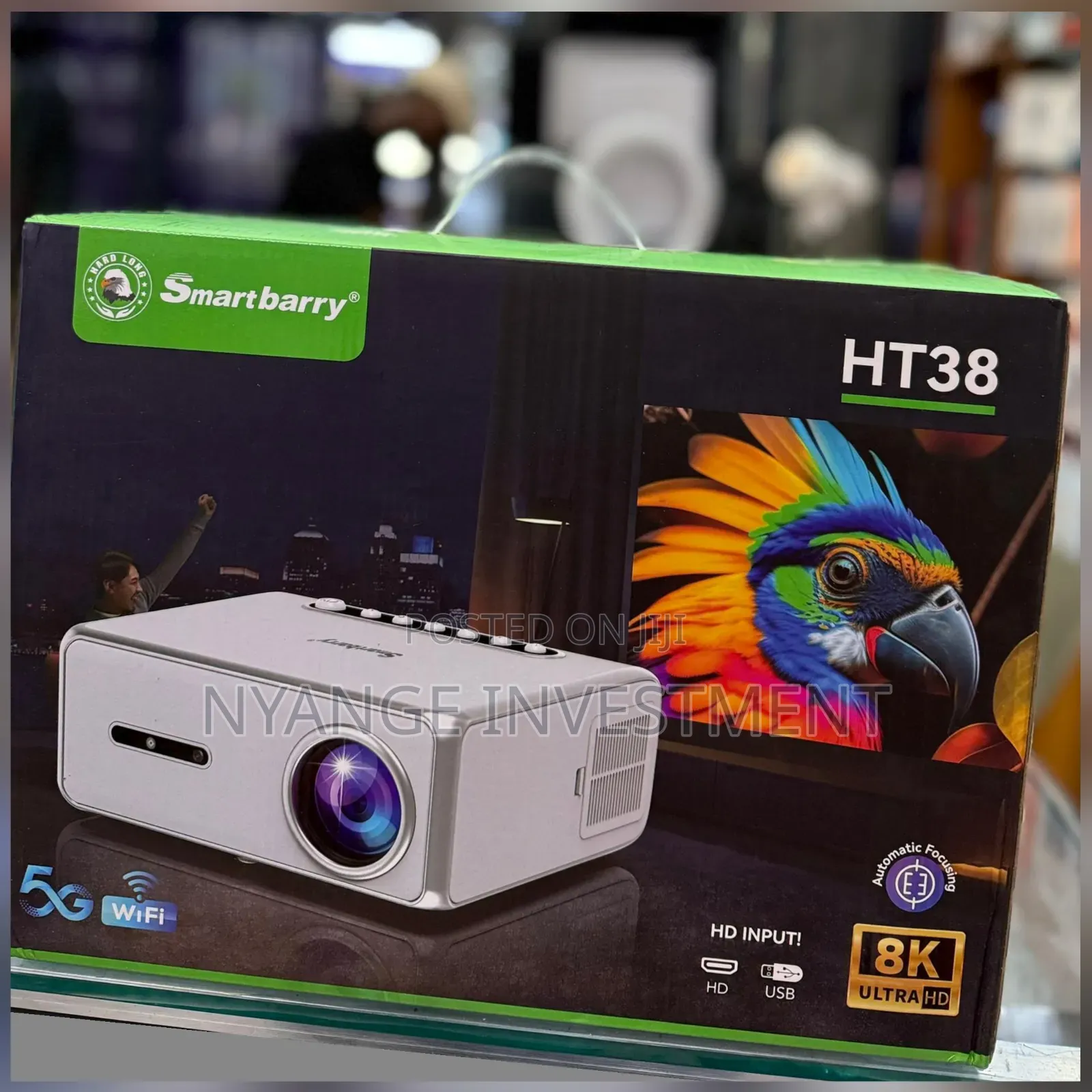 Smartbarry Ht38 Pro HDR Smart Projector. Smart Berry Projector