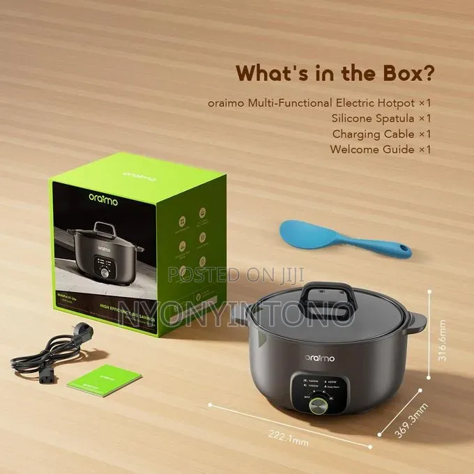 Oraimo Electric Non-Stick Multi-Cooker Pot Ohp-262a