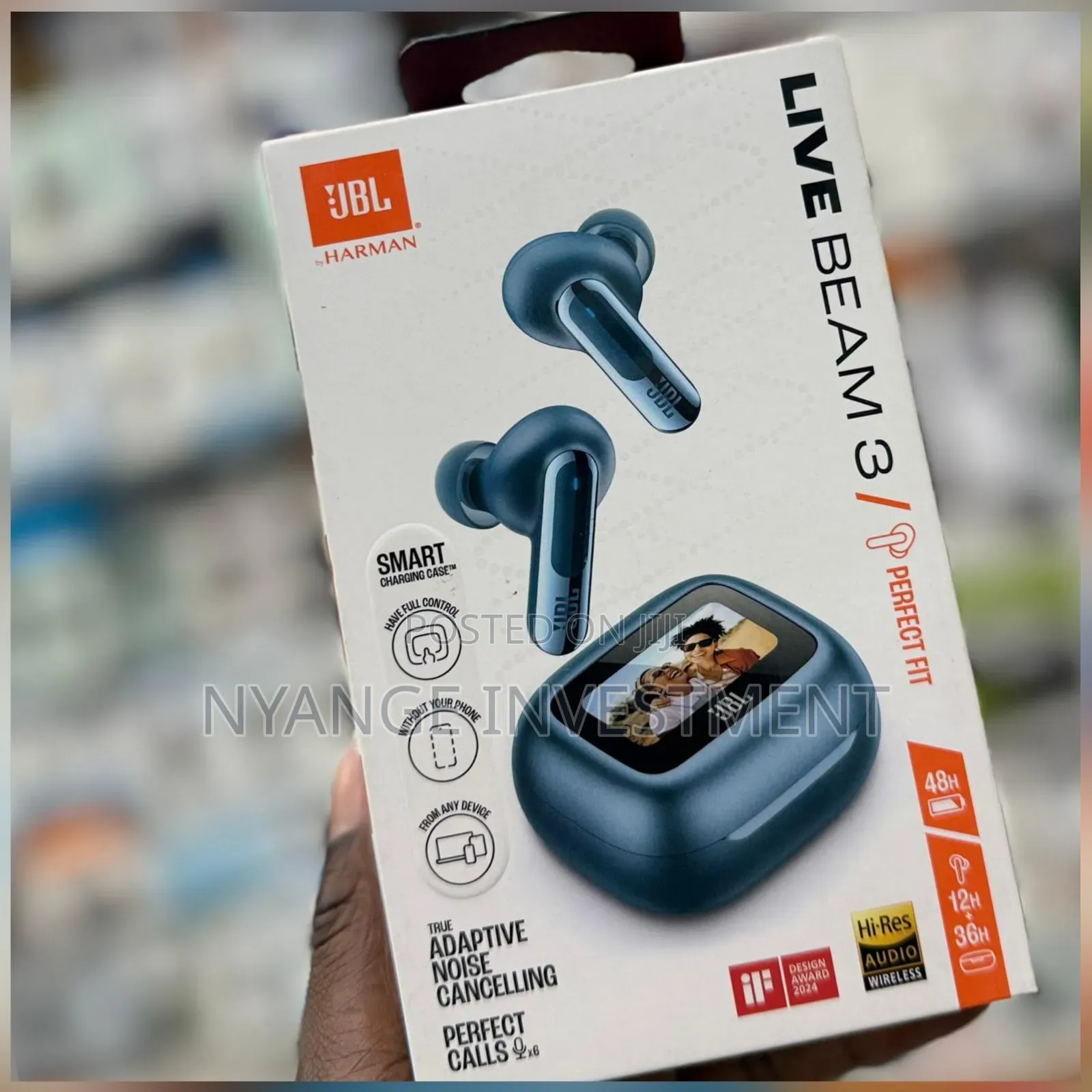 JBL Beam 3 Wireless Earbuds,With Smart Charging Case .