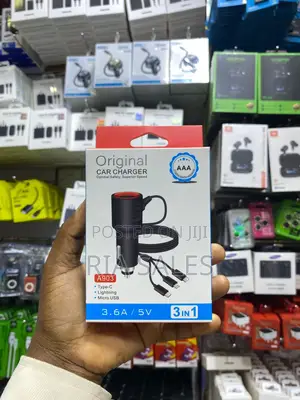 Generic 3-in-1 Type-C Original Car Charger, Model A903