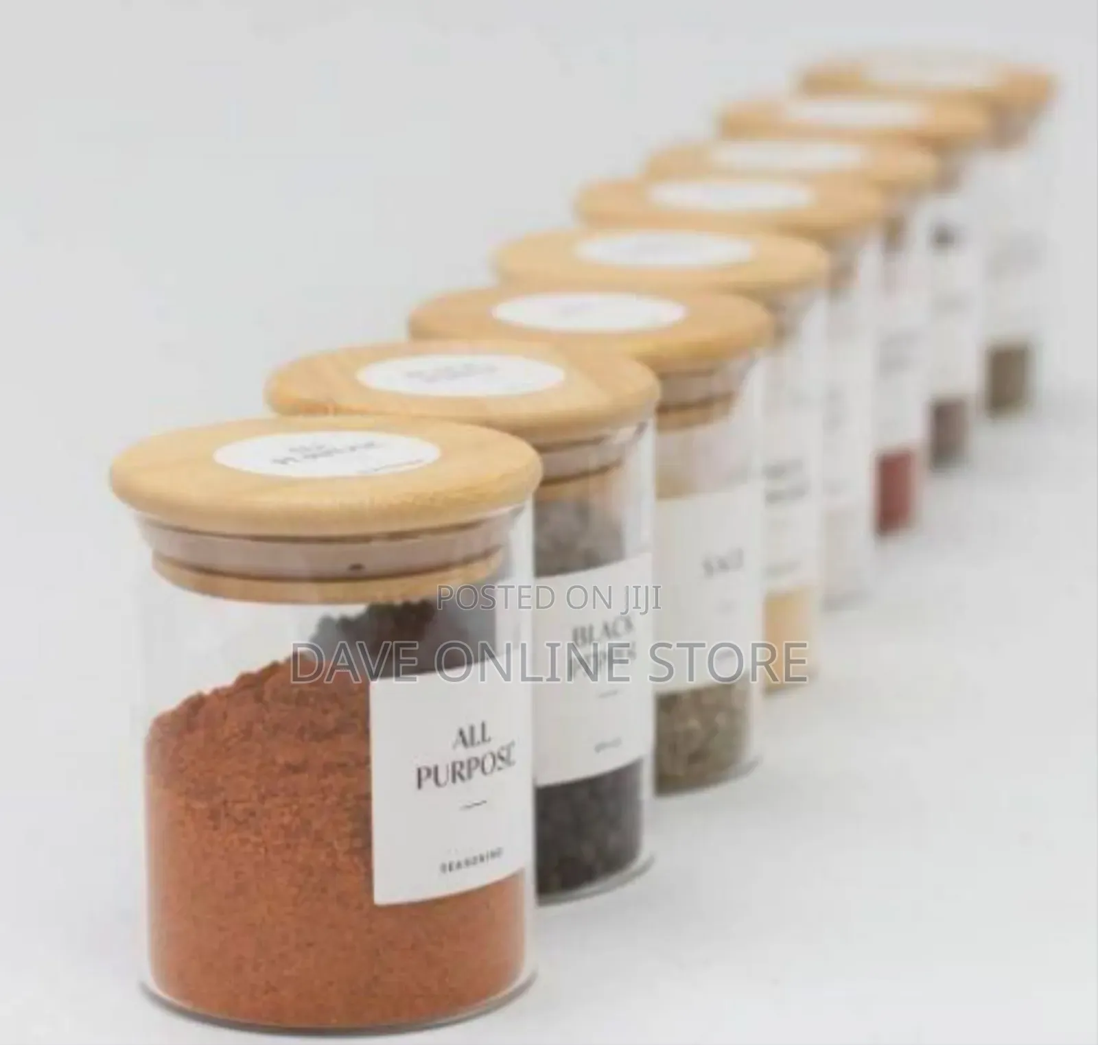 Sophisticated Glass Food Storage Jar Set With Bamboo Lids