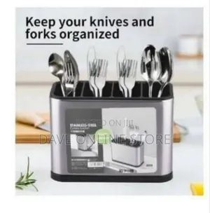 Stainless Steel Divided Utensil Holder / Flatware Caddy