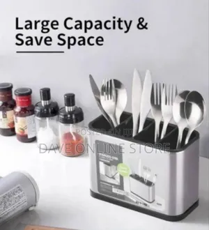 Stainless Steel Divided Utensil Holder / Flatware Caddy