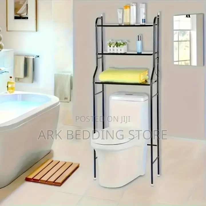Black Bathroom Shelf