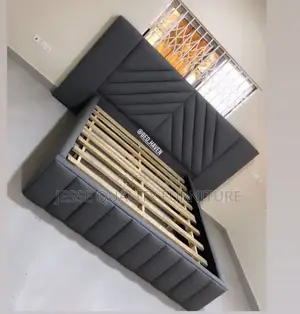 Dark Gray King Size Bed