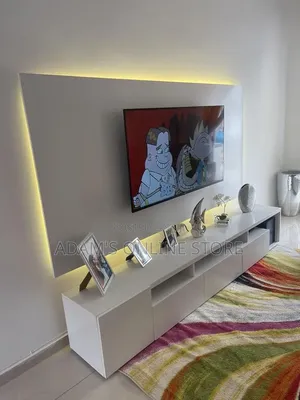 Wal Mount Tv Stand in White