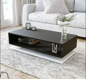 White and Black Center Table