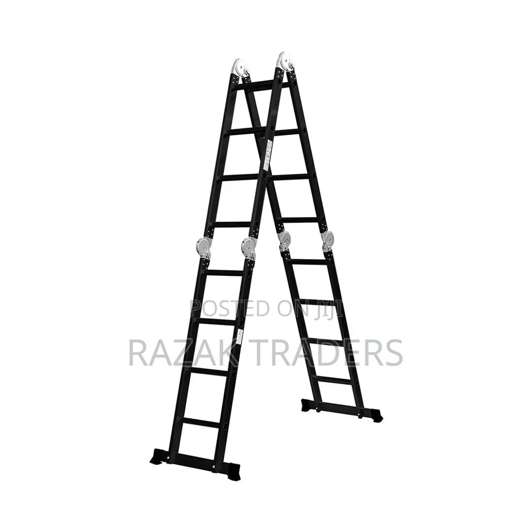 Multi Purpose Ladder Aluminium Folding Platform Extension Step 4.7m