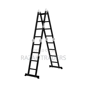 Multi Purpose Ladder Aluminium Folding Platform Extension Step 4.7m