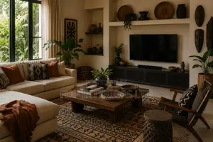 Luxury African Living Room Construction