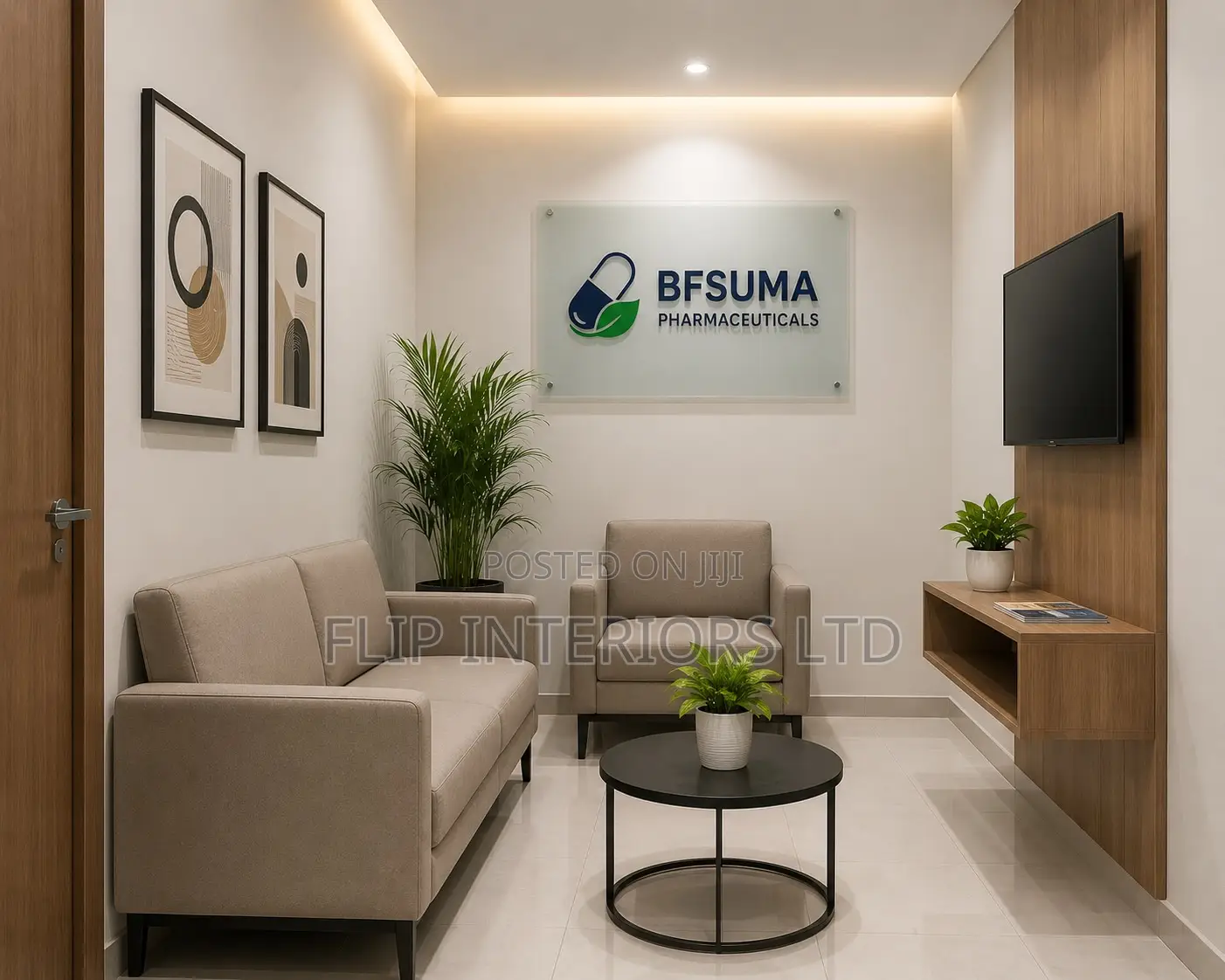 Compact Waiting Lounge Interior Design