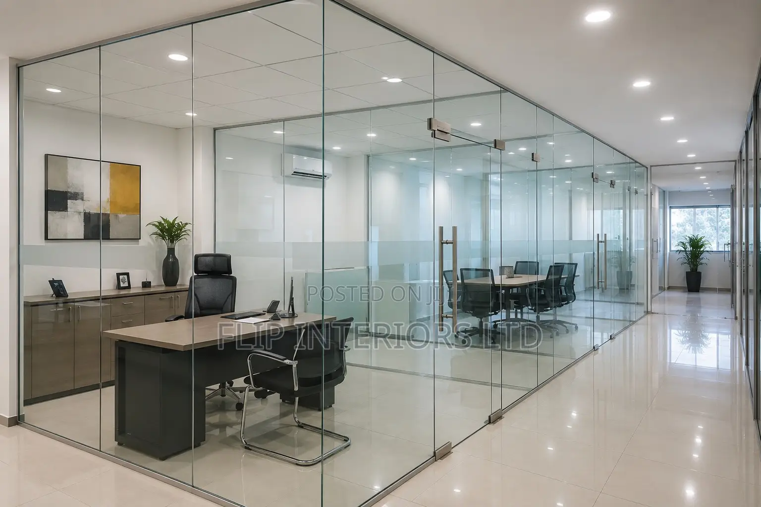 Frameless Glass Office Partition Installation Solutions