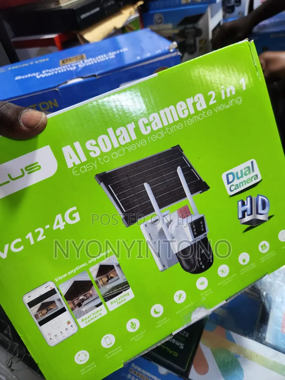 Callus Dual Lense Ai Assisted Digital Wireless Sim Card Solar Camera