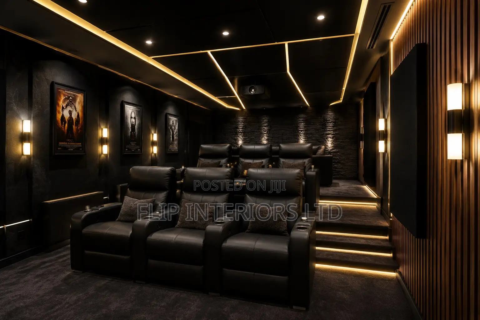 Custom Cinema Lighting Interior Furnishing Solutions