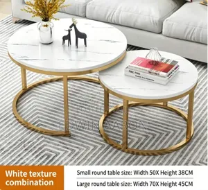 2pc Glass Top Centre Table Set